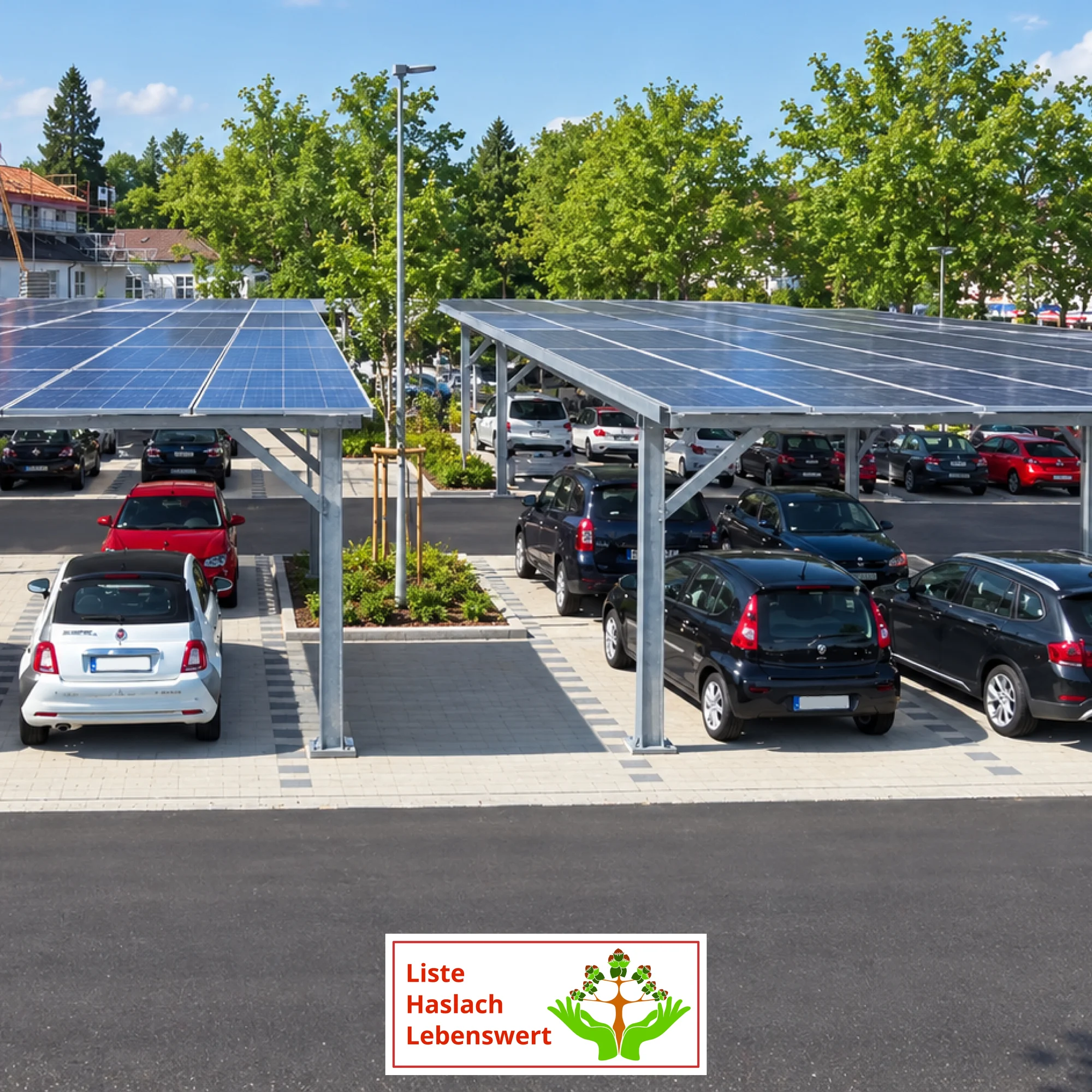 Liste Haslach Lebenswert -LHL; Wie weiter mit Parkplatz-PV-Anlagen?